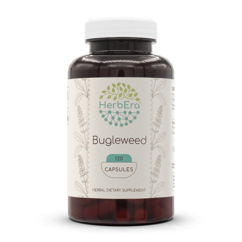 HerbEra Bugleweed 120 Capsules 400 mg Made with Bugleweed Lycopus Virginicus Dried Herb 120 Capsules